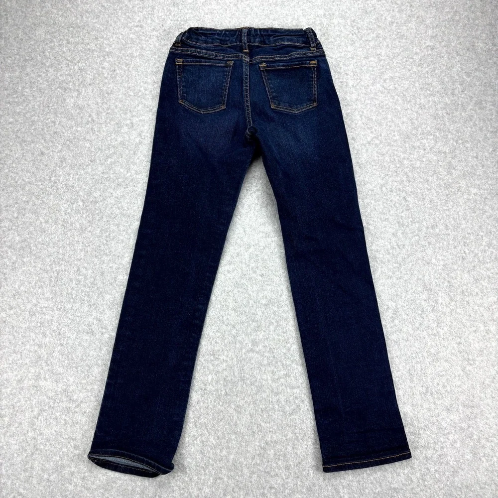GAP Jeans Girls 10 Blue Denim Dark Wash Single Stretch Classic 5 Pocket Slim Fit